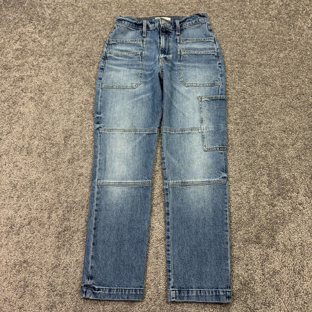 Lucky Brand Jeans Womens 28 Blue High Rise Surplus Straight Medium Wash Denim